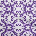 thumbnail image 1 of oneOone Georgette Viscose Purple Fabric Asian Block Floral Sewing Craft Projects Fabric Prints By Yard 42 Inch Wide, 1 of 4