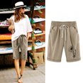 thumbnail image 2 of Birdeem Shorts Imprimés pour Femmes Taille Élastique pour Décontracté avec Poches, 2 of 12