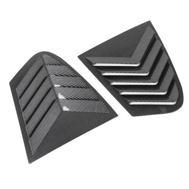 Rear Side Window Louver Cover Vent Scoop,Car Rear Window Blind Trim Louver Scoop Shade,Side Window Louver Air Vent,For 5 Series G30 2018-2023 ,Black