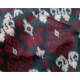 thumbnail image 4 of oneOone Silk Tabby Fabric Paisley Ikat Printed Fabric 1 Yard 42 Inch Wide, 4 of 4