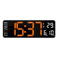 thumbnail image 1 of Large display digital clock with time, date and temperature week, 1 of 5
