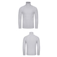 thumbnail image 2 of EGNMCR T-Shirt à Enfiler pour Homme, T-Shirt de Base, Mode Hiver, Décontracté, Couleur Unie, Col Roulé Extensible, Chandails, Blouse, Hauts, Chaud, Manches Longues, T-Shirt, 2 of 5
