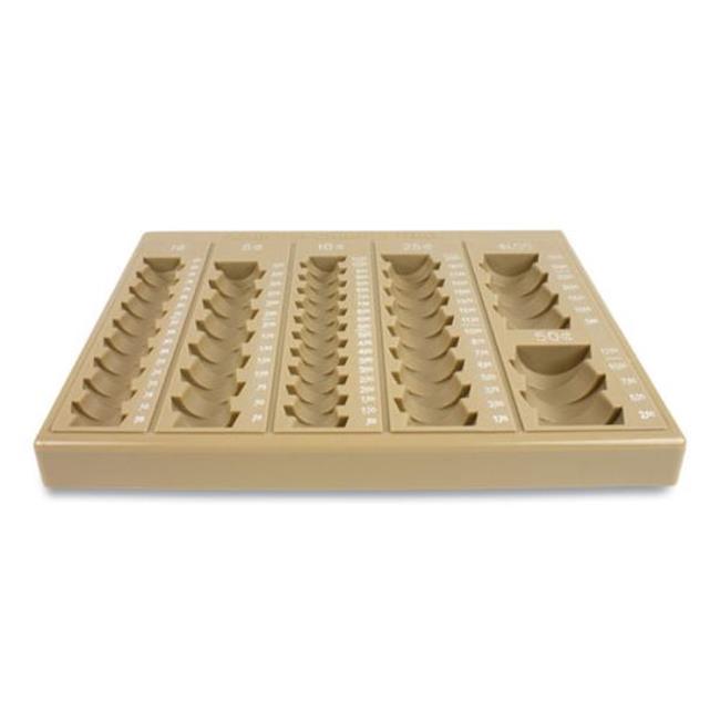 ControlTek CNK500025 Plateau en Plastique 7.75 x 10 x 1.5 Po 6 Compartiments, Tan