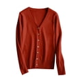thumbnail image 4 of Mefallenssiah Oversized Cardigans for Women Women'S New Spring and New Women'S Sweater Cardigan V-Neck Long Sleeve Plus Oversize Women'S Cardigan Knitted Outer, 4 of 9
