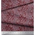 thumbnail image 2 of Soimoi Poly Georgette Fabric Artistic Paisley Print Fabric by The Yard 42 Inch Wide, 2 of 3