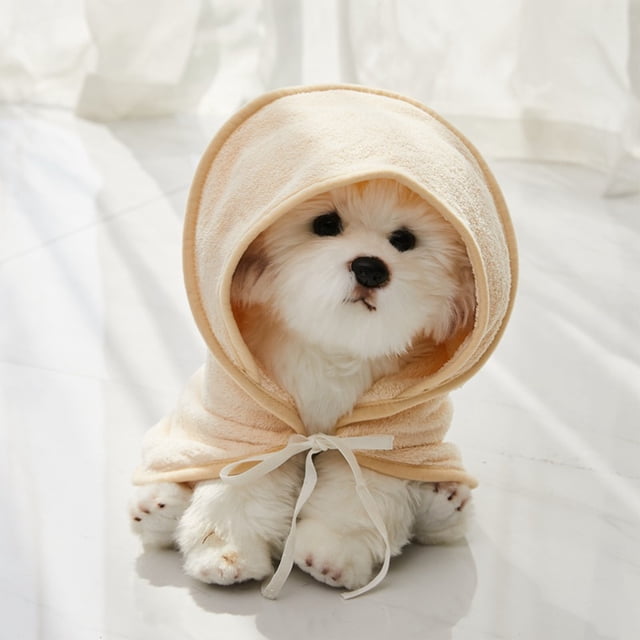 Amzcrzy Quick Drying Bath Towels Microfiber Dog Bathrobe Drying Pet Bath Robe Pet Super Absorbent Towel for Dogs and Cats Washable Dog Bath Towels Bathroom Organizers and Storage Bathroom Decor