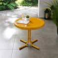 thumbnail image 2 of Crosley Furniture Table d'Appoint Rétro en Métal pour Patio, Fini Lustré Tangerine, 2 of 9