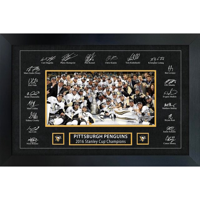 Pittsburgh Penguins 2016 Stanley Cup Replica Signature Frame