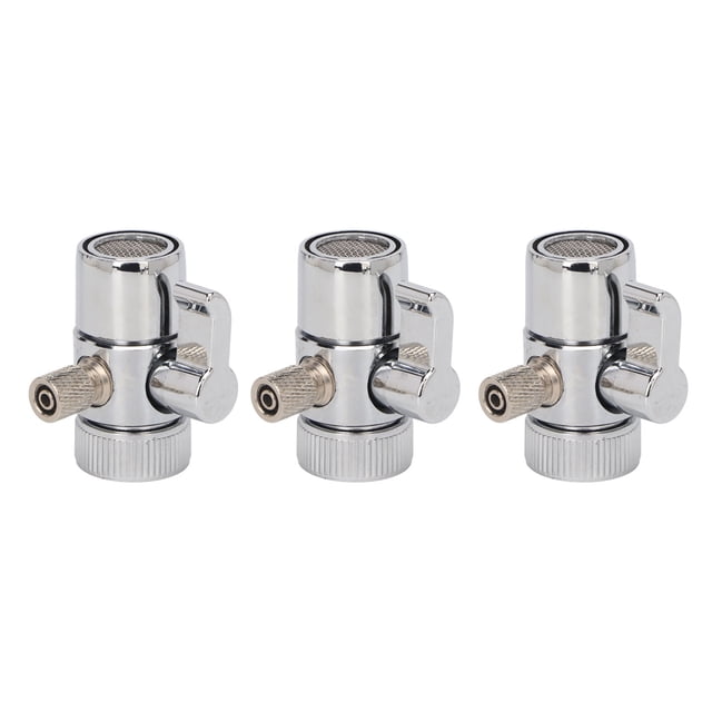 Adaptateur d'Inversion de Tuyau pour Robinet, Valve d'Inversion de Robinet d'Évier 3 Pcs G1/4 pour Machines à Laver