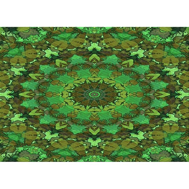Ahgly Tapis Rectangulaire Lavable en Machine Intérieur Transitionnel Vert Forêt Foncé, 7 Pieds x 10 Pieds