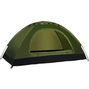 GLFILL 1/2 Person Ultralight Camping Tent Single-Layer Portable Hiking Tents Anti-UV Coating For Fishing/Backpacking/Trip/Hiking Parts Army Green 2 person
