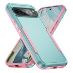 For Google Pixel 8 Case, Google Pixel 8 Case Dual Layer Hard PC Soft TPU Bumper Full Body Shockproof Strong and Durable Phone Case for Google Pixel 8,Dropproof,Dust-Proof,H
