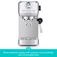 thumbnail image 4 of CASABREWS 3700Gense, 20 Bar Espresso Machine and Coffee Maker with Milk Frother, Silver, 4 of 10