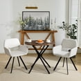 thumbnail image 2 of Homy Casa 2-person Dining Table, 31.5 inch Round Top with Industrial Metal Legs, Kitchen Breakfast Table, Espresso, 2 of 10