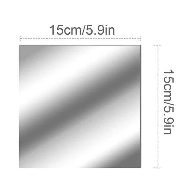 Vaidha Detachable Acrylic Mirror Setting Wall Stickers For Decor Living Room Bedroom