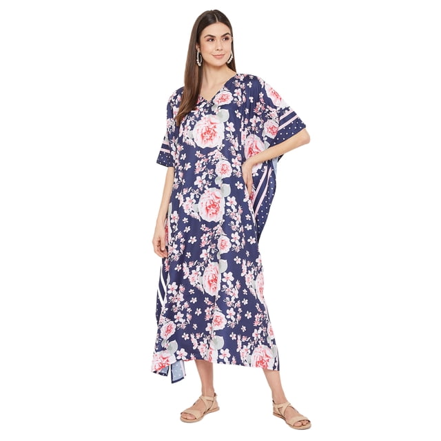 Caftans Longs pour Femmes Grande Taille Robe Caftan Robe de Soirée Fête Été Plage Robe d'Été Manches Kimono Longues Robes Décontractées en Ligne