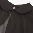 thumbnail image 5 of EGNMCR Robes d'Été Femmes Tendance 2024 Femme Couleur Unie Dentelle Longue Robe Cape Col Montant Châle Deux Pièces Robe à Bretelles Col Poupée, 5 of 5