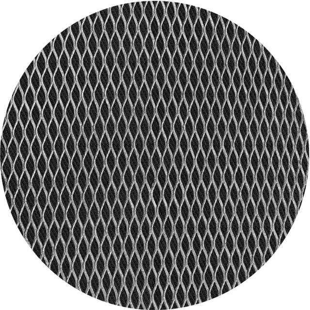 Ahgly Company Tapis Rond Lavable en Machine Intérieur Transitionnel Gris Minuit, 3 Pieds Rond