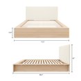 thumbnail image 4 of Jane Queen Size Platform Bed with Upholstered Headboard, 4 of 8