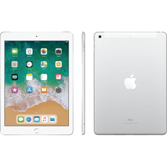 Restored Apple iPad 6th Gen 32GB Silver Cellular MR702LL/A (Refurbished)