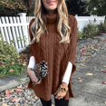 thumbnail image 1 of IMENGL Long sleeves plus size sweater dress, Yellow L, Size M-2XL, 1 of 5