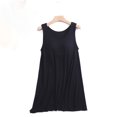 thumbnail image 2 of Pyjama Grande Taille pour Femmes Ensemble Bretelles de Pyjama pour Femmes Grande Taille Robe d'Intérieur pour Femmes Courte Robe de Pyjama avec Coussinet de Poitrine Style Mince Débardeur Intégré Couleur Manches Mi-Longues Intégrées Nuisette d'Allaitement, 2 of 8