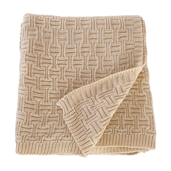 Birdeem Chunky Knit Blanket Throw Hand Knitted Chenille Throw Blanket Soft Thick Yarn Cable Knit Blanket Cute Rope Knot Crochet Throw Blankets for Couch Bed Sofa