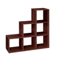 thumbnail image 3 of ClosetMaid 3 Tier Wooden Cubical Organizer, Dark Cherry (2 Pack), 3 of 6