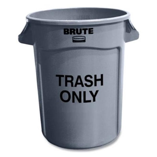 Rubbermaid RCP263294GRA Brute Contenant à Déchets, Gris - 32 gal