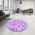 thumbnail image 4 of Ahgly Tapis Rectangulaire Lavable en Machine Intérieur Transitionnel Heliotrope Violet, 3 Pieds x 5 Pieds, 4 of 7