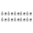 thumbnail image 1 of 10 Sets Guide Pin Sleeve 20Cr High Accurate Positioning Mold Accessories 16x10x15x15, 1 of 14