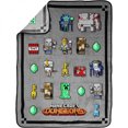 thumbnail image 2 of Minecraft Dungeon Mobs 46' x 60' Fleece Throw Blanket, 2 of 4