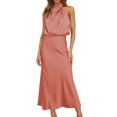 thumbnail image 1 of Ketyyh-chn99 Robes Formelles pour Femmes Robes de Soirée pour Mariage Robe de Bal de Soirée Formelle Dames Élégante Ligne A Robes de Soirée de Mariage Rose,m, 1 of 5