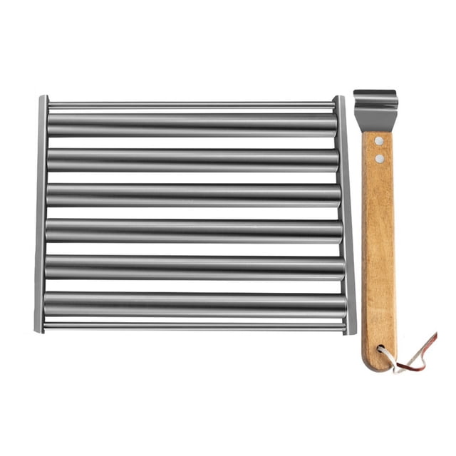 GLFILL BBQ Hot Dog Roller with Removable Stainless Steel Sausage Rack Even Cooking large