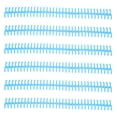 thumbnail image 1 of Plastic Binding Spine, Loose Leaf Rings Wear And Aging Resistant Detachable With 12mm Inner Diameter For Home Or School Use Blue, 1 of 8