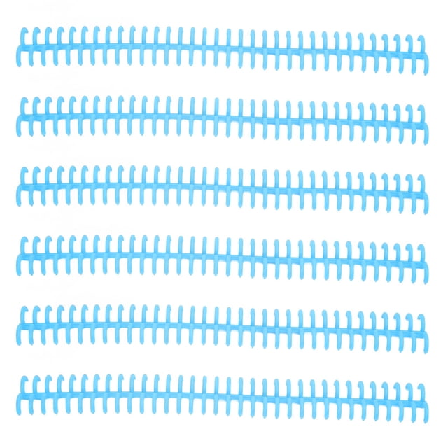 Plastic Binding Spine, Loose Leaf Rings Wear And Aging Resistant Detachable With 12mm Inner Diameter For Home Or School Use Blue