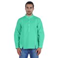 thumbnail image 1 of Atasi Chemise Henley Indienne pour Homme à Manches Longues, Décontractée, Col Mandarin, Courte Kurta, 1 of 7