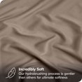 thumbnail image 2 of Bare Home Fitted Sheet - Premium 1800 Collection - Deep Pocket - Ultra-Soft Wrinkle Resistant - Twin XL, Taupe, 2 of 7