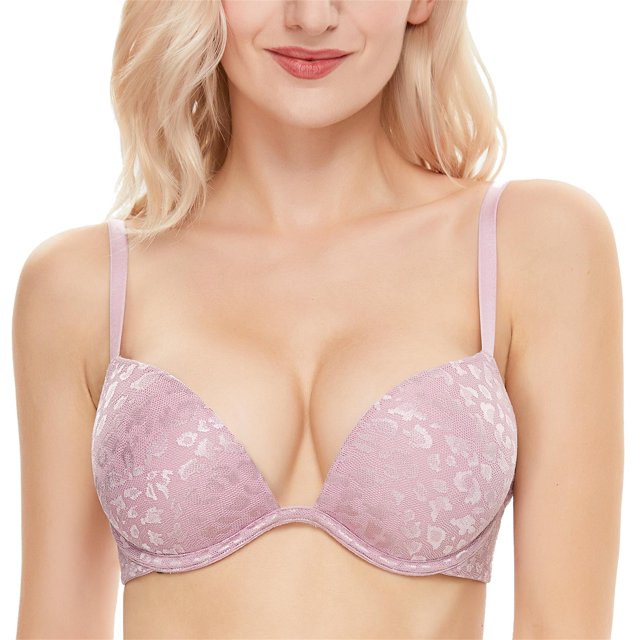 Wingslove Womens Push Up Underwire Seamless Minimizer Bra