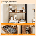 thumbnail image 3 of Bakers Rack with Drawer 70.8" Baker Rack with Cabinet Tall Bar Cabinet Industrial Kitchen Stand with Storage Large Microwave Storage Stand Freestanding Tall Bar Living Room, 3 of 6