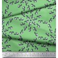 thumbnail image 2 of Soimoi Green polyester Crepe Fabric Cat Animal Printed Fabric 1 Yard 52 Inch Wide, 2 of 3