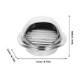 thumbnail image 2 of Mobutofu Outdoor Vent Cap 304 Stainless Steel Square Ventilation 1Pack For Property Managers, 2 of 8