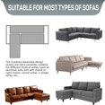 thumbnail image 2 of CHUANK Housse Imperméable pour Canapé, Housses pour Sofa en L, Housse pour Chaise Longue, Housse Réversible de Protection de Meuble pour Chien, Chat, Animaux, Enfants, Moyen, Gris Foncé, 2 of 9