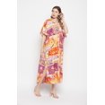thumbnail image 2 of Oussum Robe Kaftan Longue Maxi à Boutons Imprimée pour Femme Grande Taille, 2 of 7