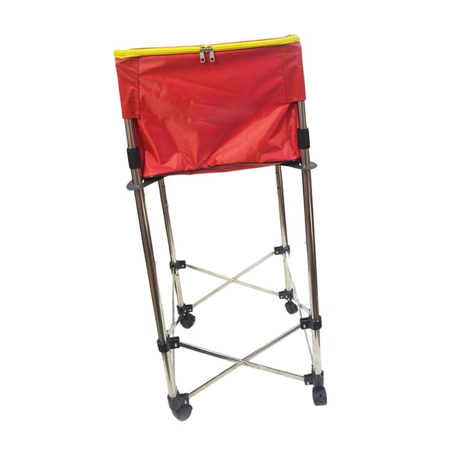 Wweixi Chariot de Balles de Tennis Contient 150 Balles de Tennis Chariot de Tennis Roues Amovibles Rouge avec Rouge 76-96 cm