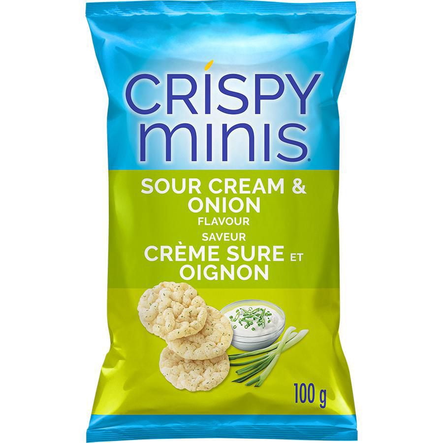Quaker Crispy Minis Brown Rice Chips Sour Cream & Onion