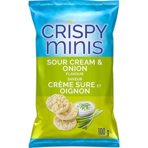 Quaker Crispy Minis Brown Rice Chips Sour Cream & Onion