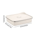 thumbnail image 3 of XYAIYT Contenant de Rangement Alimentaire en Acier Inoxydable Étanche, Hermétique et Compatible Micro-Ondes 9.25x7.52x3.78 Po Réutilisable Sans BPA Inodore pour une Préparation de Repas Sécuritaire Usage Quotidien Fêtes BBQ, 3 of 6
