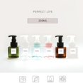 thumbnail image 4 of 2 Pcs 250ml Bouteille Carrée Vide Rechargeable en Plastique pour Mousse Pompe à Mousse Récipient - Brun, 4 of 8