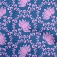thumbnail image 1 of oneOone Cotton Silk Blue Fabric Asian Block Craft Projects Decor Fabric Printed By The Yard 42 Inch Wide, 1 of 4